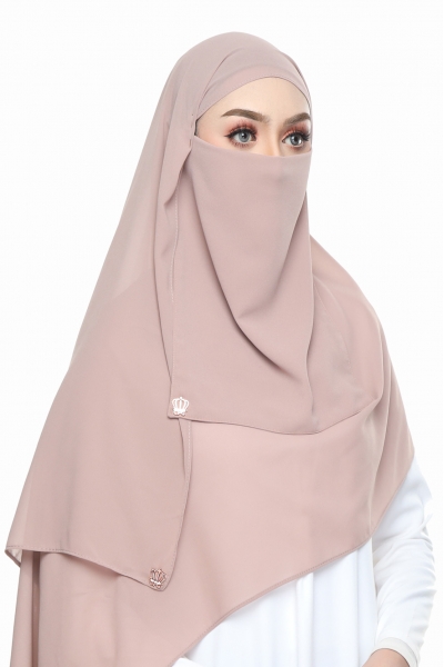 SHAWL HABIBI NIQAB SET - ROSE SKIN